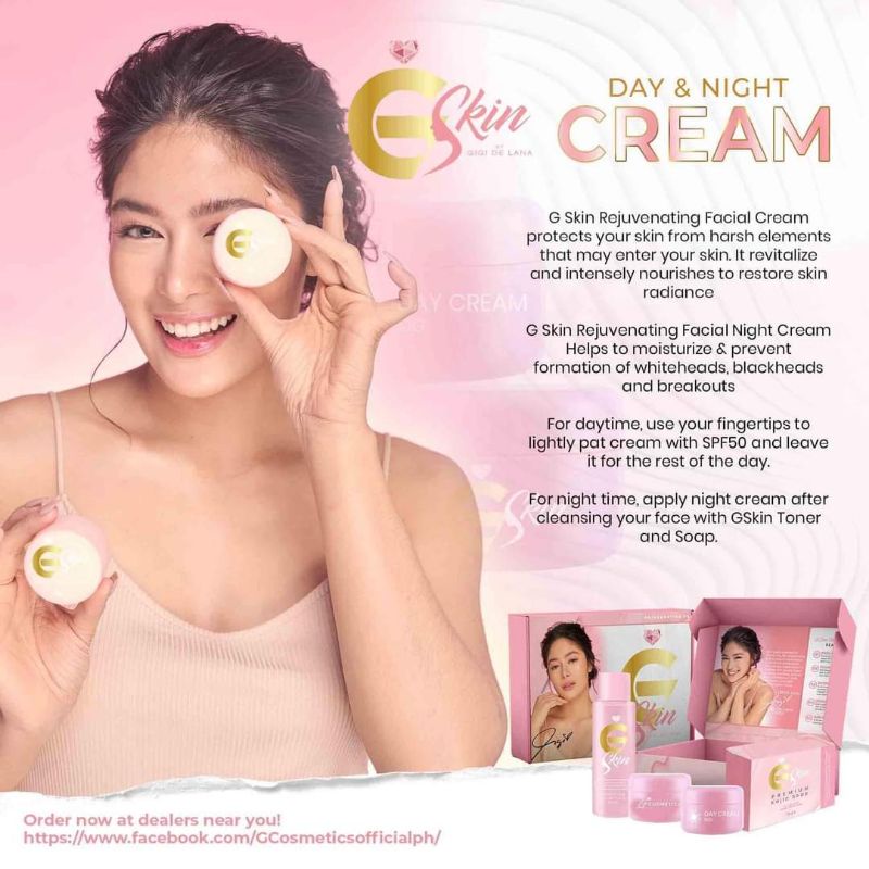 PAUBOS SALE!!! G SKIN REJUVENATING FACIAL DAY AND NIGHT CREAMS BY GIGI