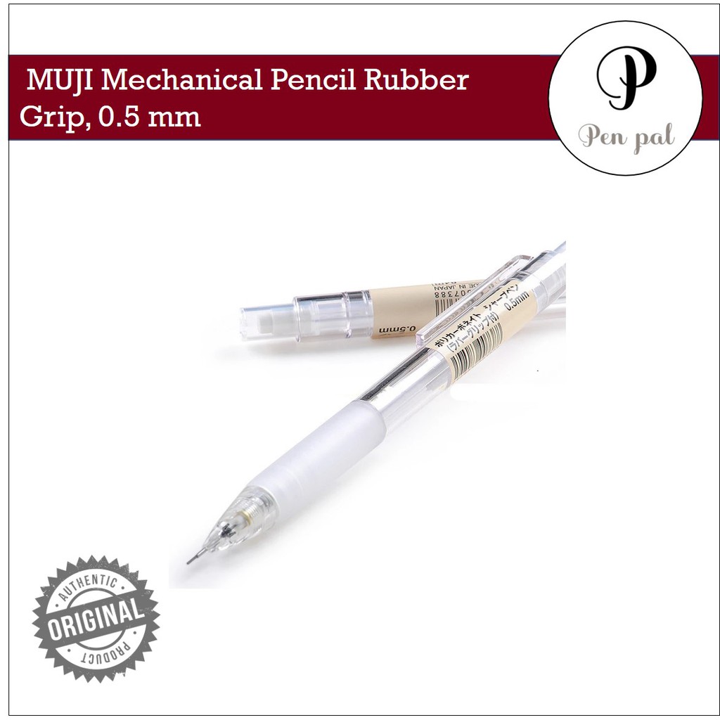 MUJI Mechanical Pencil Rubber Grip, 0.5 mm Shopee Philippines
