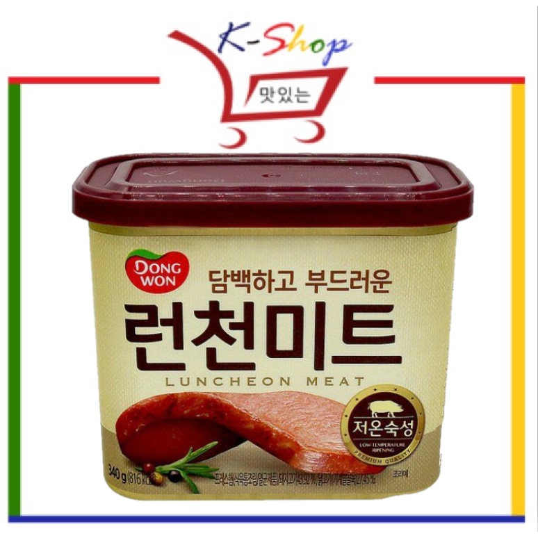 Dongwon Luncheon Meat 340g Korean Luncheon Meat Korean Product Korean