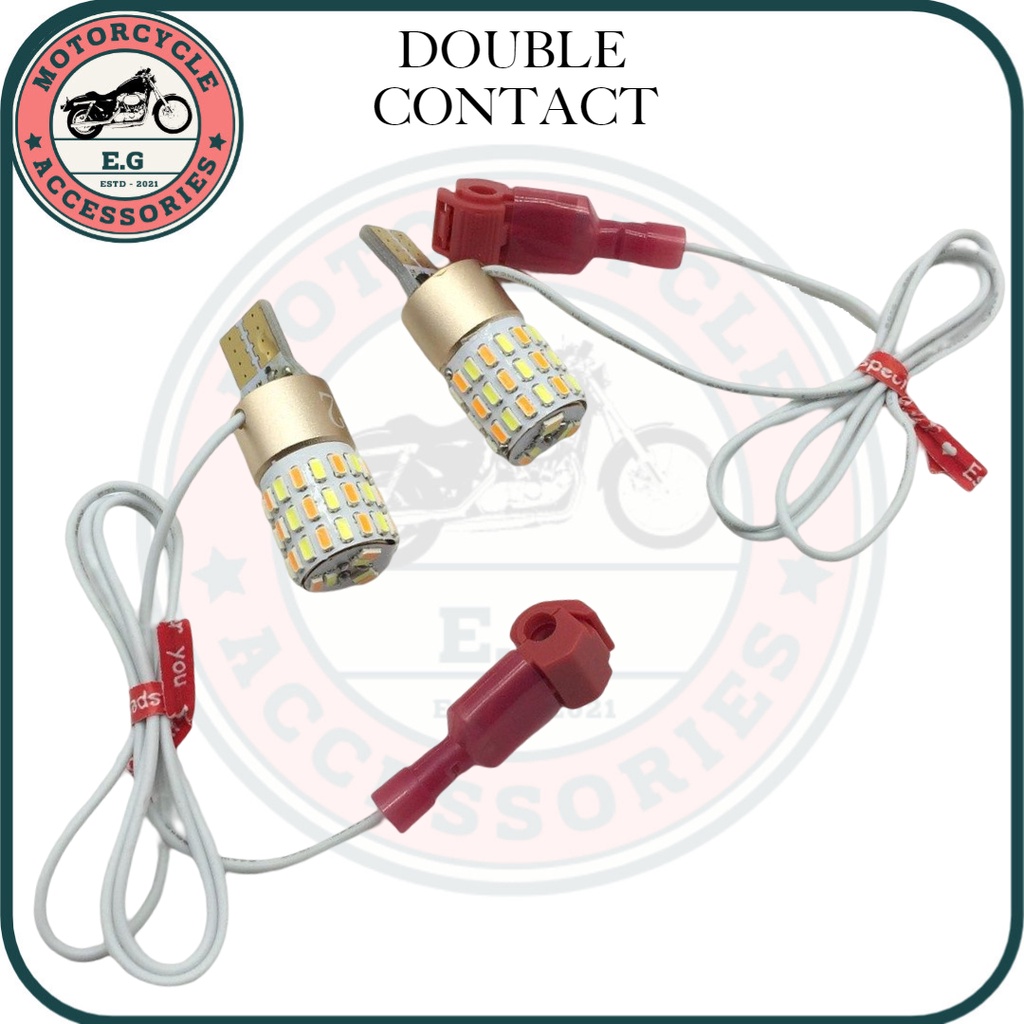 E.G Double Contact LED light Two color Daytime Park light Turn signal
