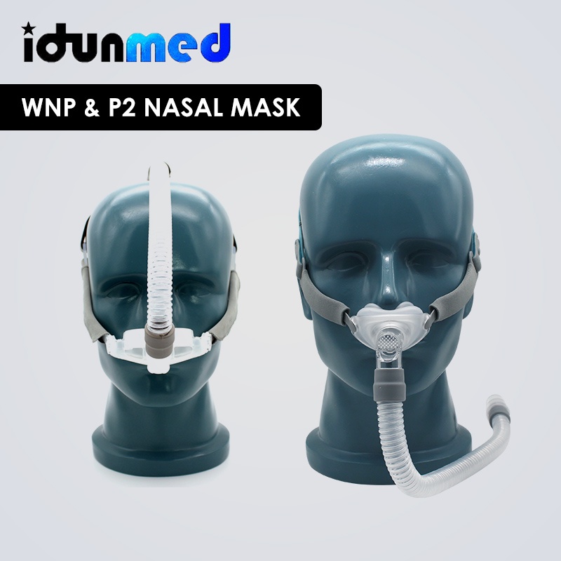 CPAP Nasal Pillows Mask P2 WNP With 3 Sizes Cushions Respirator Tube