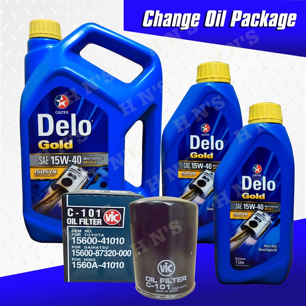 Caltex Delo Gold Multigrade Diesel Engine Oil SAE 15W-40 Oil Change