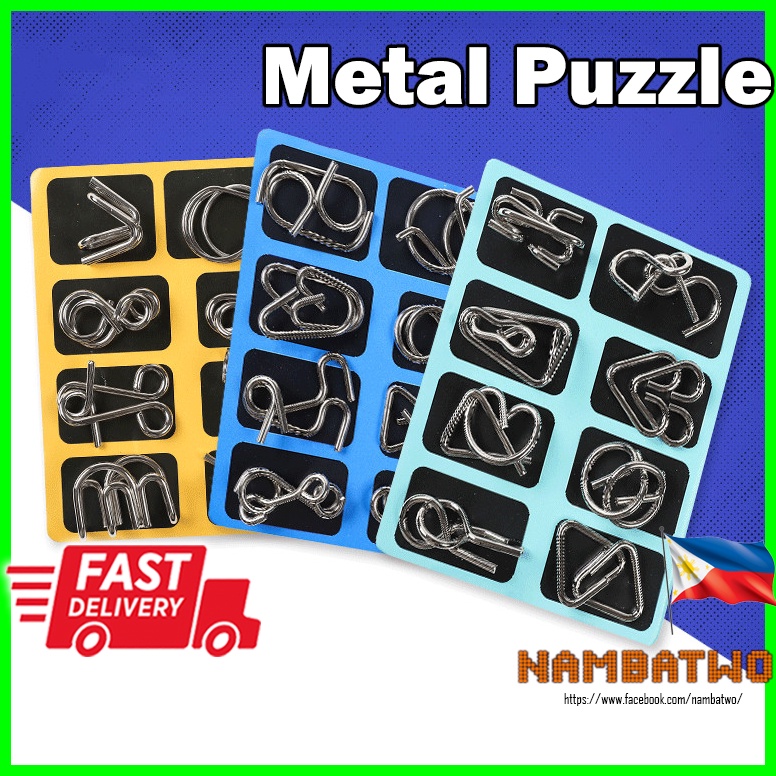 Metal Puzzle Toy Classic Old School Unloop Mind Brain Teaser Puzzles