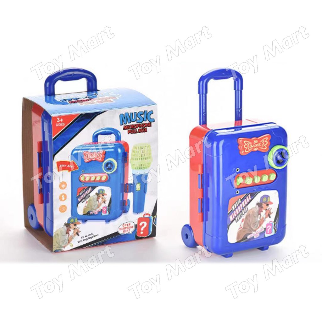 Music Microphone Karaoke Singing Portable Suitcase Loud Speaker Box w