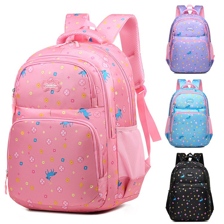 School Bag Girls Primary 1 to Primary 6 Ergonomic School Bag Backpack