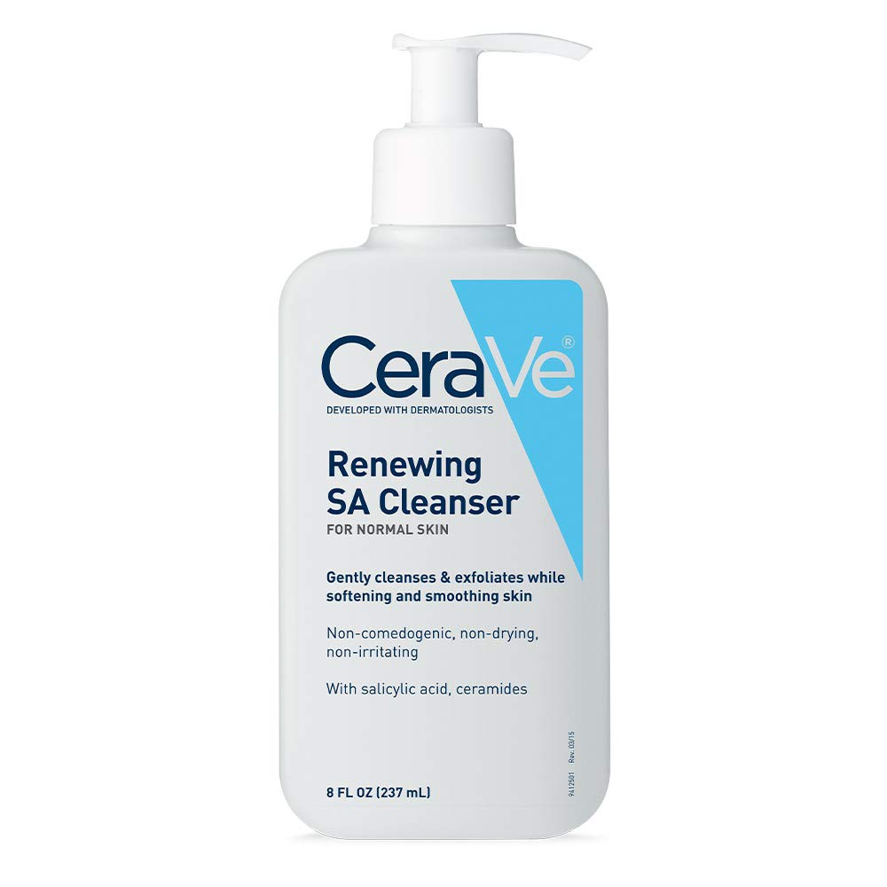 CeraVe Salicylic Acid Cleanser, Exfoliating for Clear Skin, for Dry