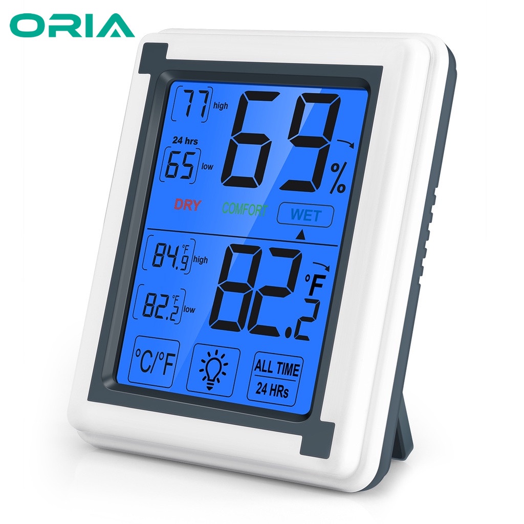ORIA Digital Hygrometer Thermometer Indoor Humidity Monitor with LCD