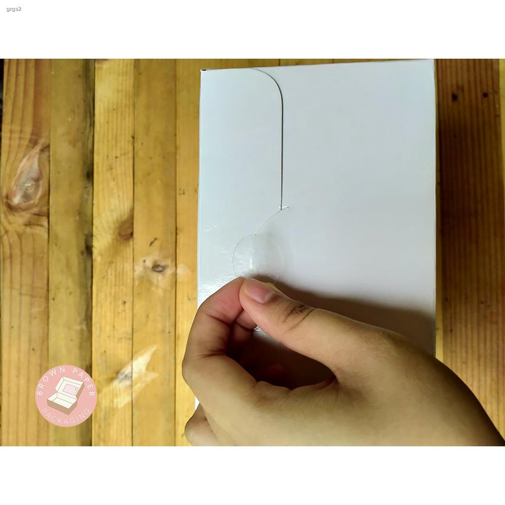 CLEAR STICKER Sealer in packs of 330pcs (Brown Paper Packaging