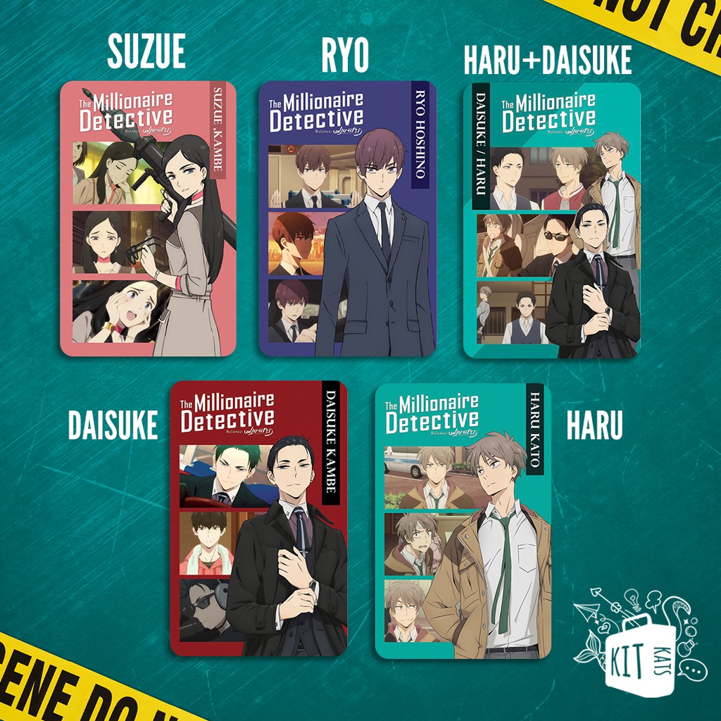 The Millionaire Detective Balance Unlimited Photo cards set Daisuke, Haru, Ryo, Suzue Shopee