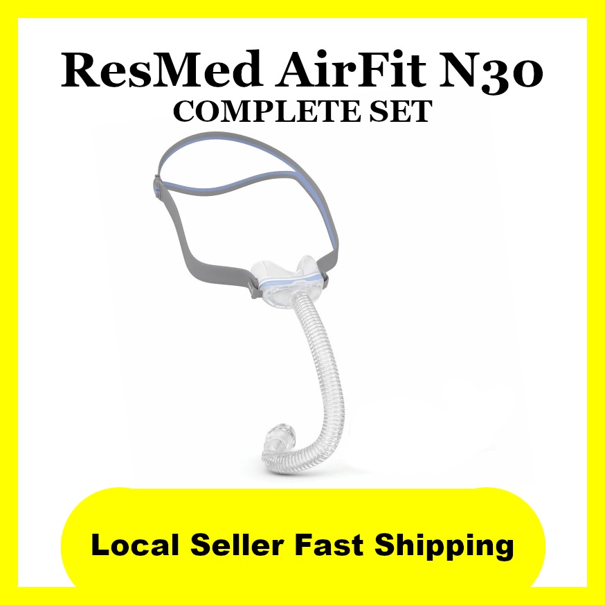 ResMed AirFit N30 Nasal CPAP Mask SET) for Obstructive Sleep