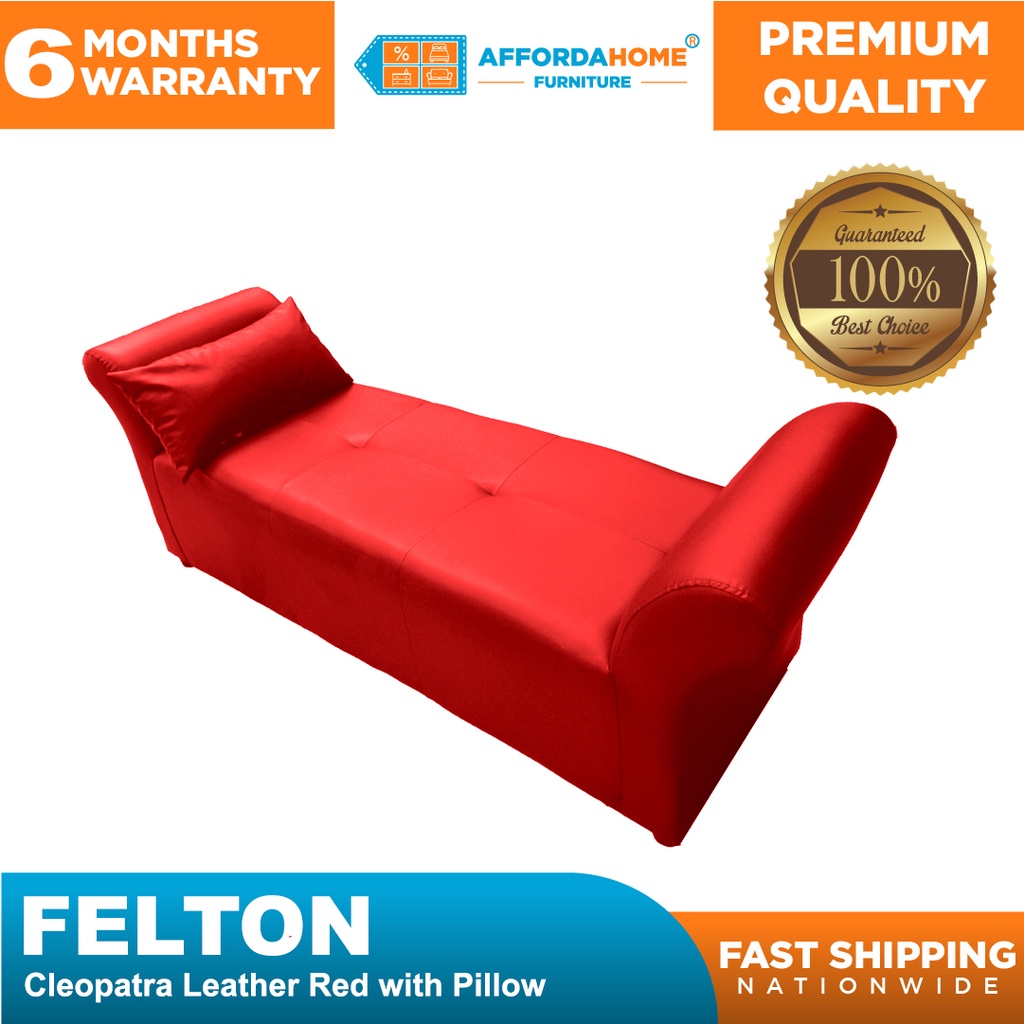 Affordahome Furniture Felton Cleopatra Chaise Sofa Bed Divan Couch