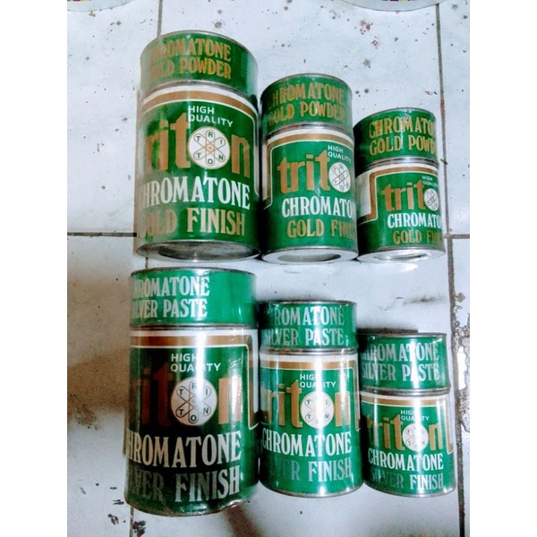 TRITON CHROMATONE GOLD13(PALE), 14(RICH) AND SILVER FINISH GOLD PAINT,SILVER PAINT PINTURANG