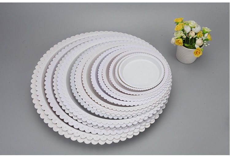 Plastic flower pot plant tray indoor and outdoor decoration transparent