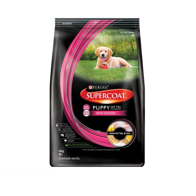 Purina Supercoat Chicken Puppy All Breed Dry Dog Food 400g Shopee