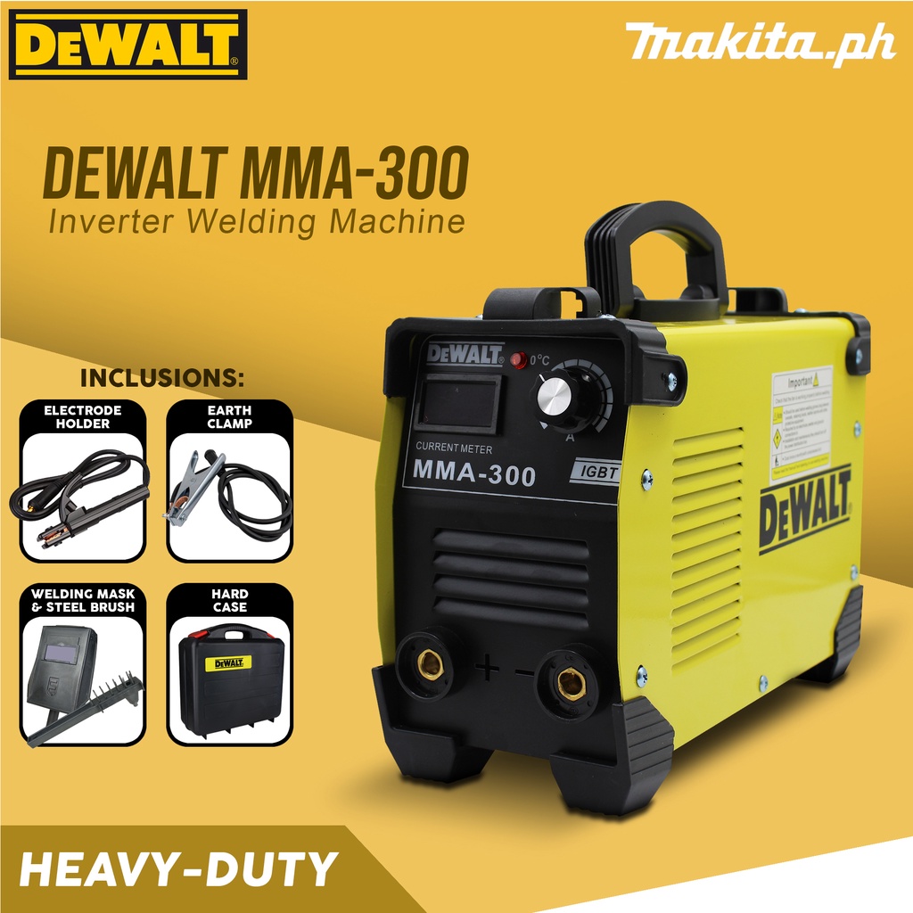 DeWALT MMA300 IGBT Inverter Welding Machine (With Case) Shopee