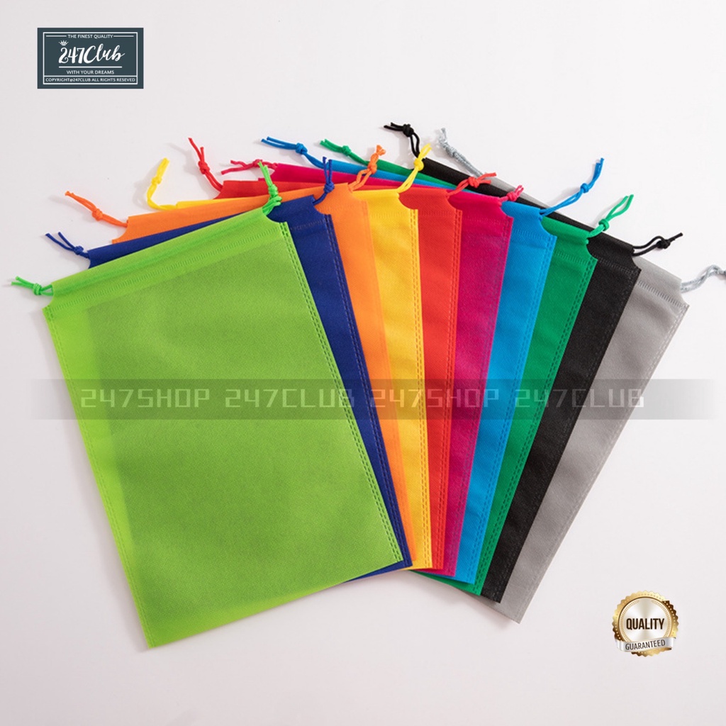 MAKAPAL Eco Bag Drawstring nonwoven Pouch Storage Bag Shoe Bag Dust Bag ecobag Shopee Philippines