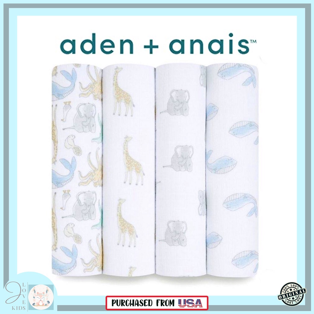 Aden + Anais 4 pack Muslin Swaddle Shopee Philippines