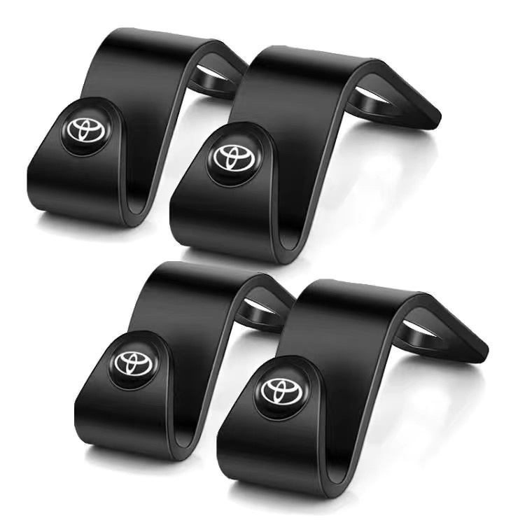 [TOYOTA] 2/4Pcs Rear Back Seat Hook Car Hanger Organizer Storage Hooks