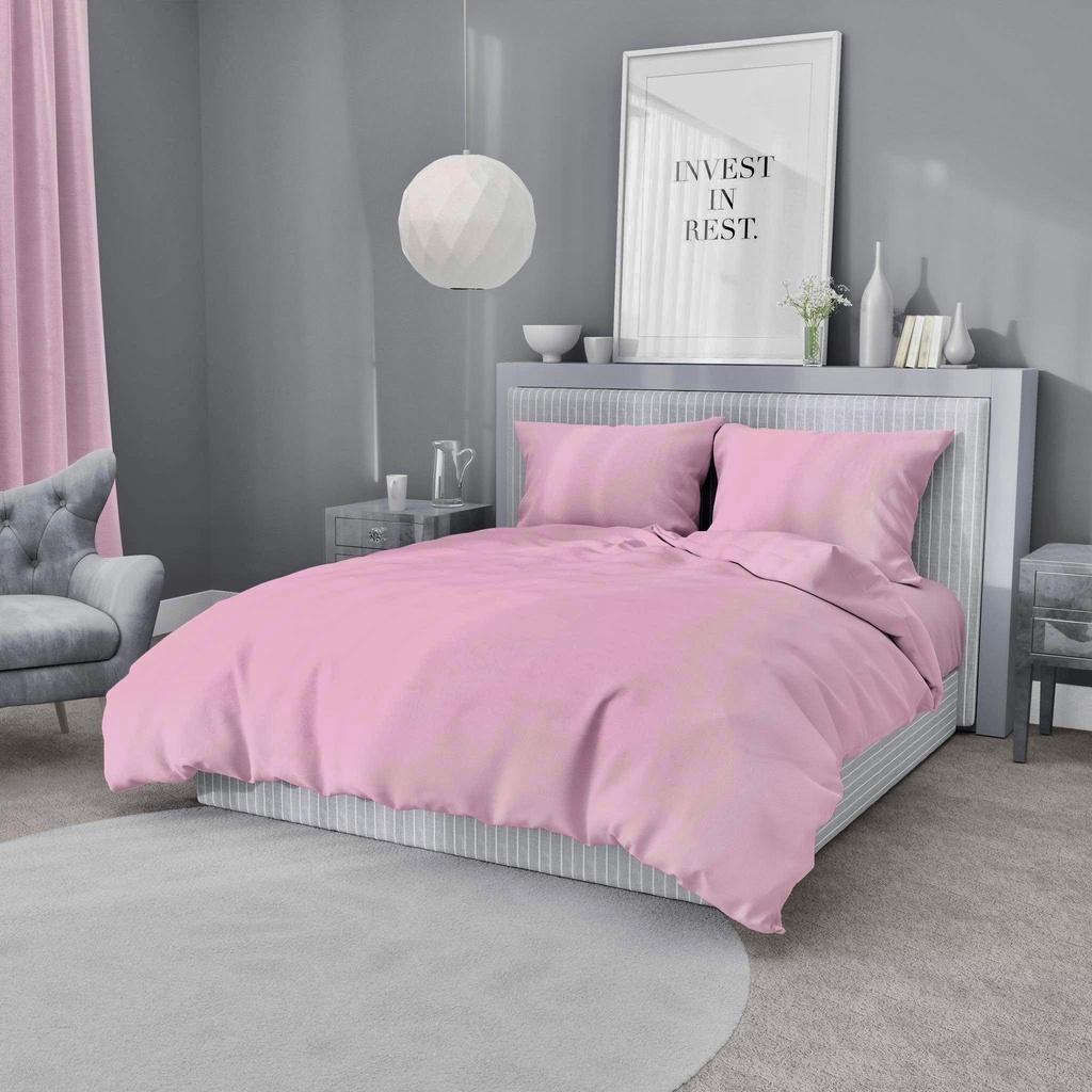 HousemotoPREMIUM PLAIN PASTEL COLOR 3IN1 BEDSHEETS(2 PILLOWCASE+1 BED