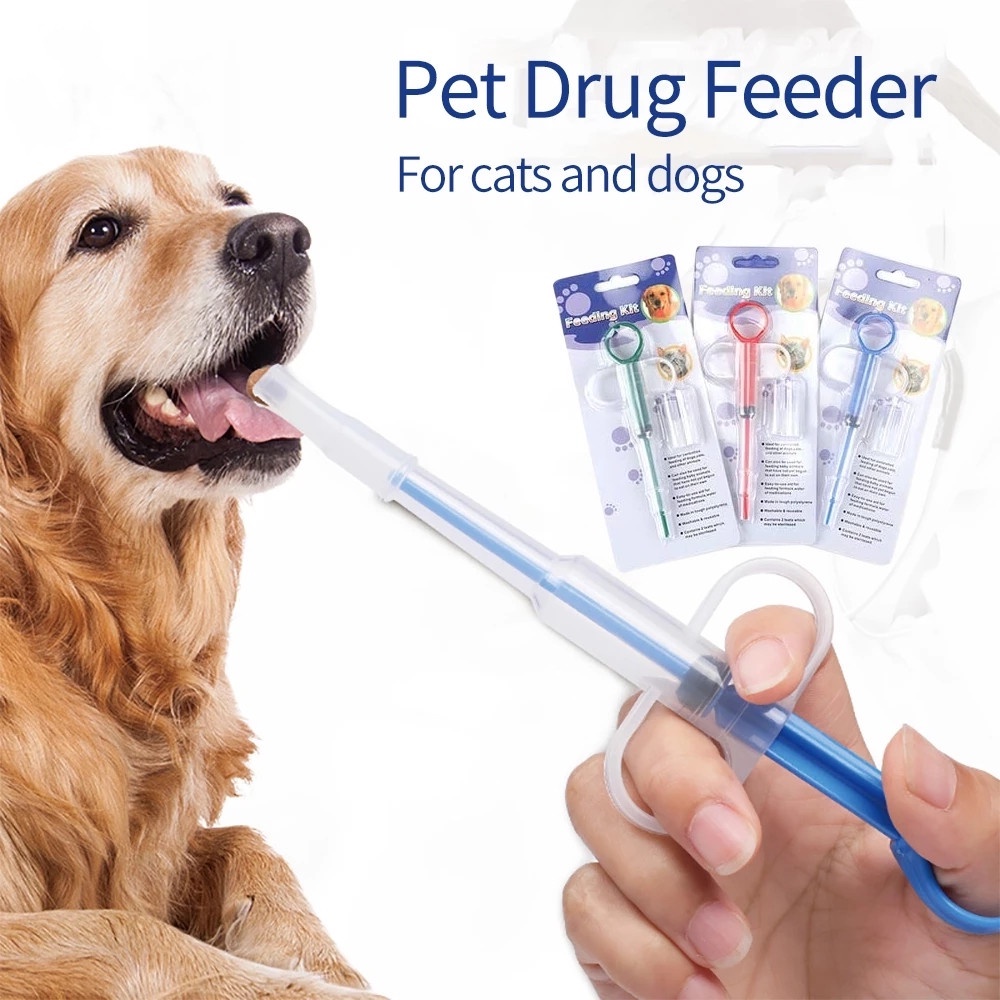 1Pc Pet Medicine Feeder Push Cartridge Medicine Stick Cat Dog Dog