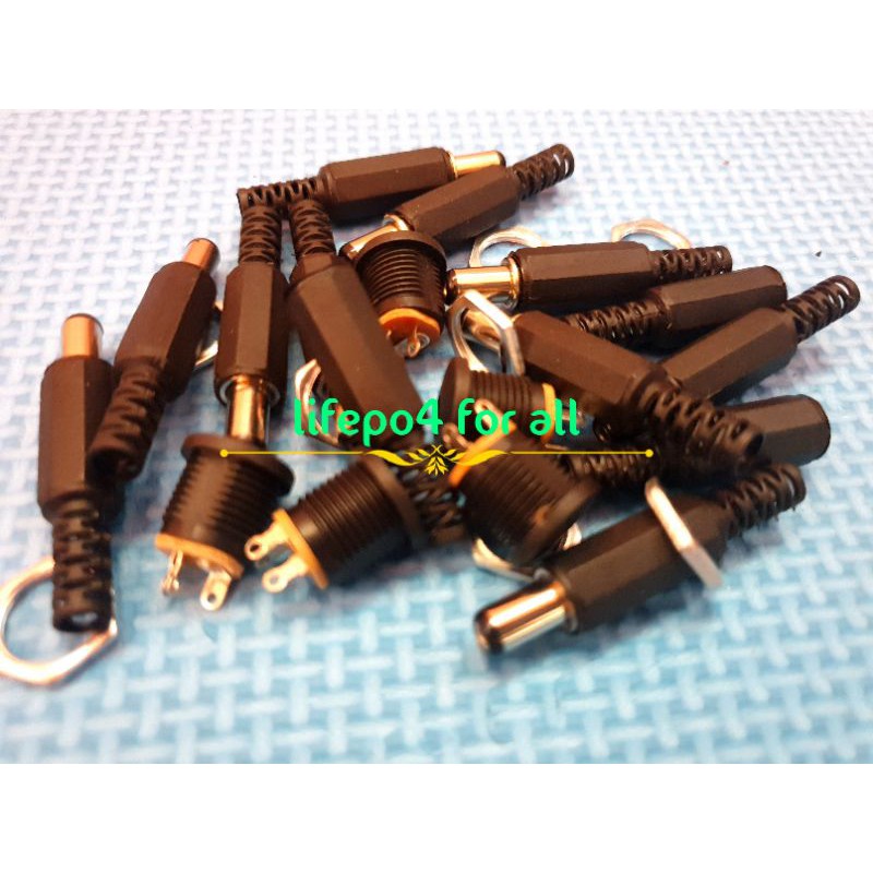 1 Set 3 Pair 12V 3A Male Plug + Female Socket Panel Mount Jack DC