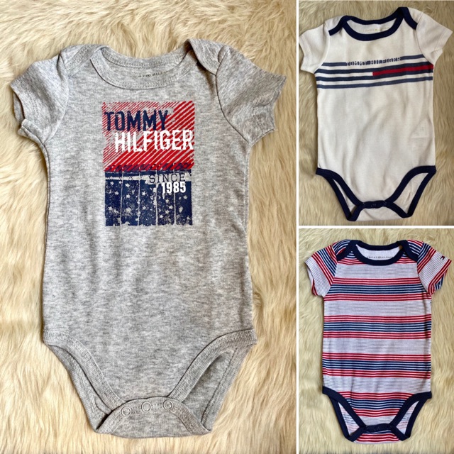 EUC TAKE ALL AUTH TOMMY HILFIGER ONESIES BODYSUIT for BABY BOYS (36M