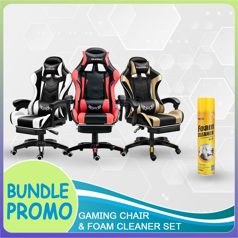 ★AZ★ (Free Foam Cleaner) Leather Gaming Chair Ergonomic Office Computer