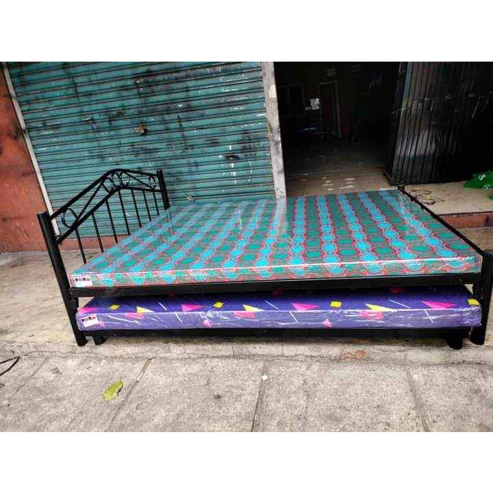 Regular Bedframe Queen Size With Single size Pullout bed With Choices