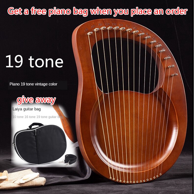(In stock) Lyre harp 19 strings 16tone small harp log harp delivery