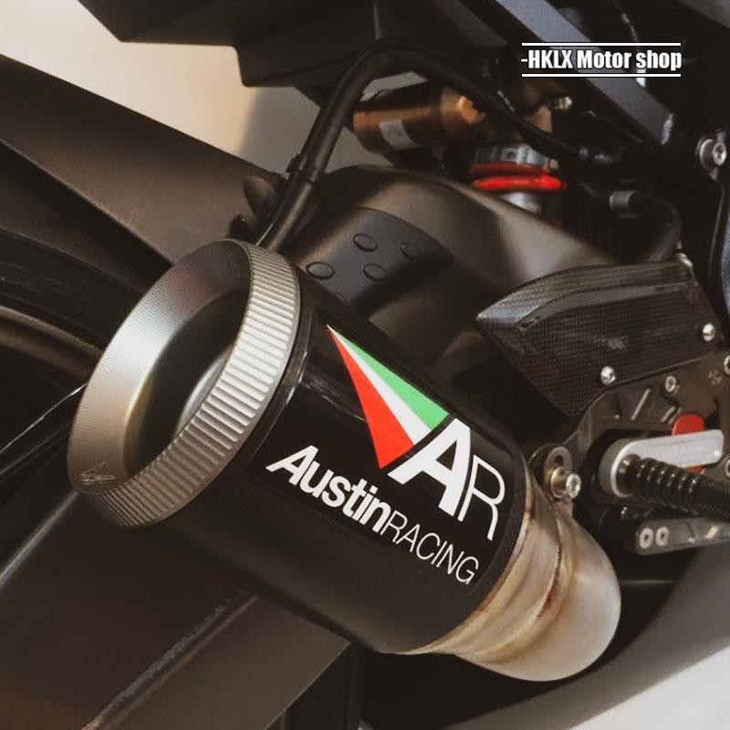 Austin Racing exhaust pipe motorcycle modified stickers personalized