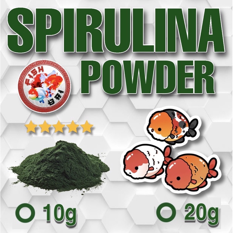 Spirulina Powder for Fish Color Enhancer Fish Bai Hulx Saki Hikari