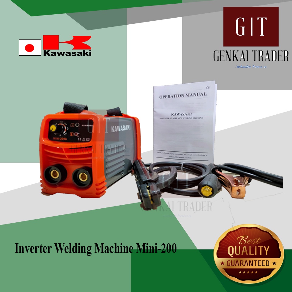 Kawasaki Inverter Welding Machine Mini 200A 300A FREE WELDING ROD