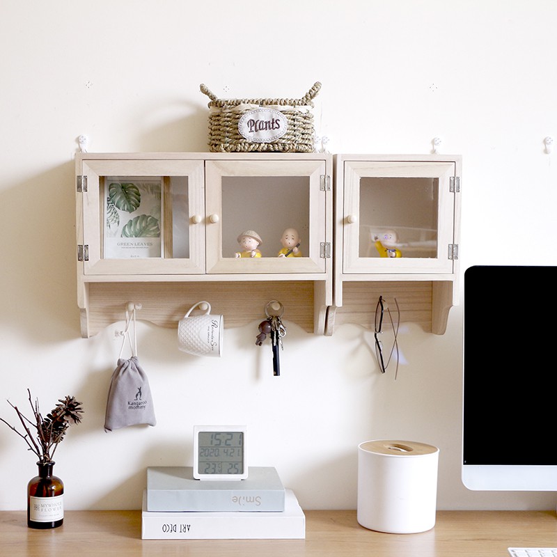 Pine Wooden Shelves, MultiPurpose Wood Rack Nordic Style, Luxurious