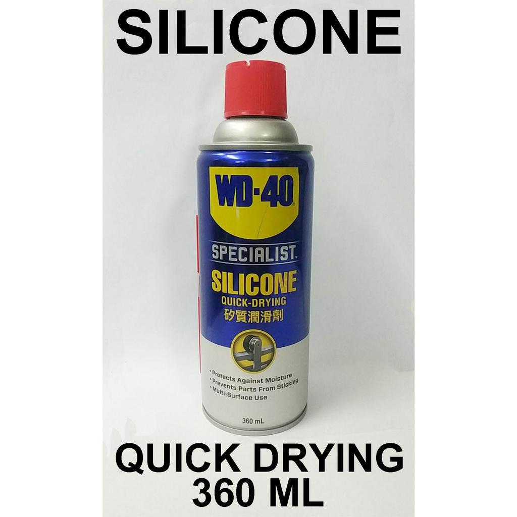 ORIGINAL WD40 SILICONE QUICK DRYING SPECIALIST ( 360ML) WD40 SILICON LUBE LUBRICANTS Shopee
