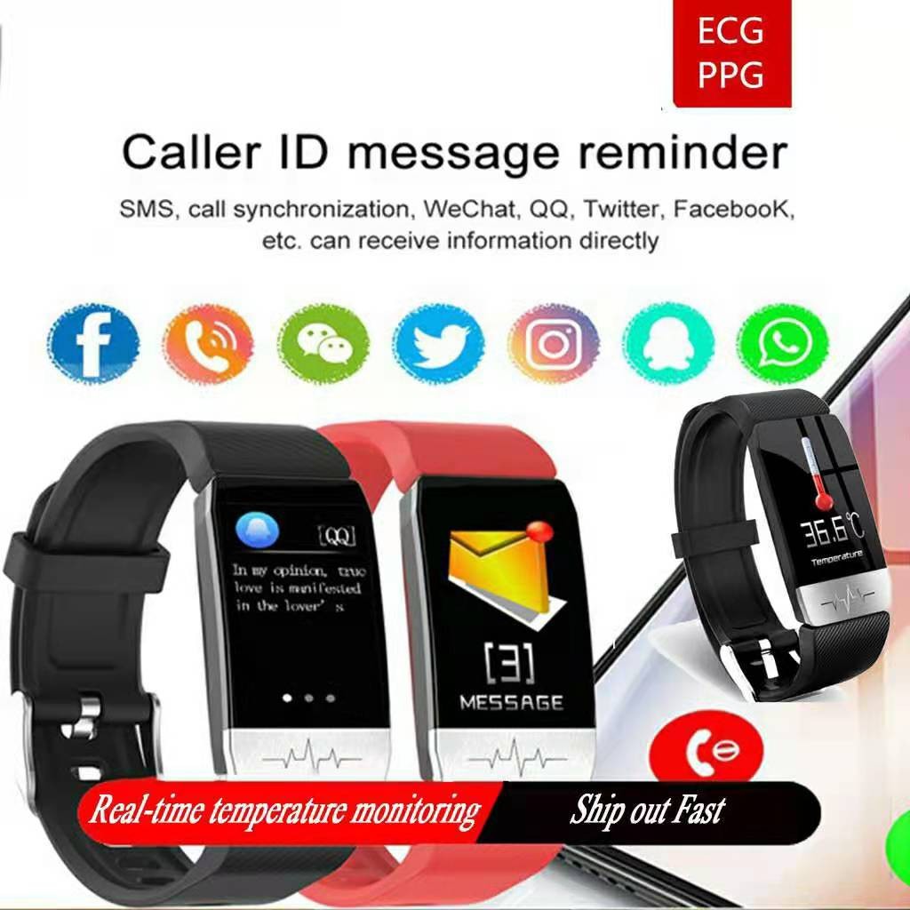 2022 Design T1S Smart Thermometer Bracelet Wristband Watch Body