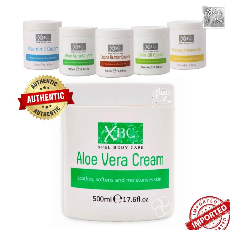 Aloe Vera Cream Cocoa Butter Olive Oil Vitamin E Evening Primrose Aqueous Cream XBC