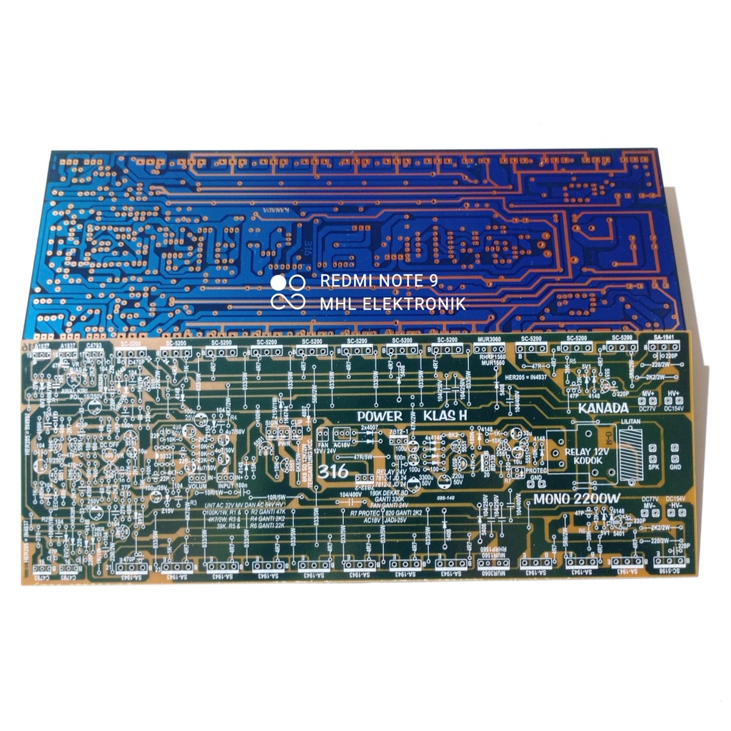 Pcb Power Amplifier CLASS H 2200W Mono Type 316 Shopee Philippines