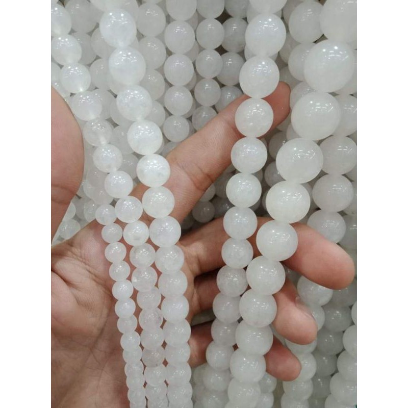 white jade stone diy white jade stone for fashioned Shopee Philippines