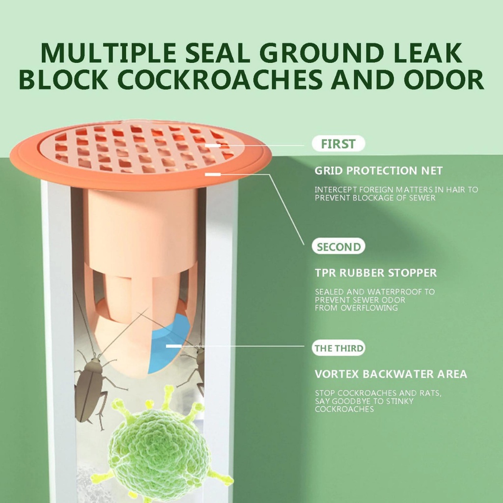 Bathroom Drain Cover Filter/Anti Clogged Sink Drain Dirt Filter Toilet