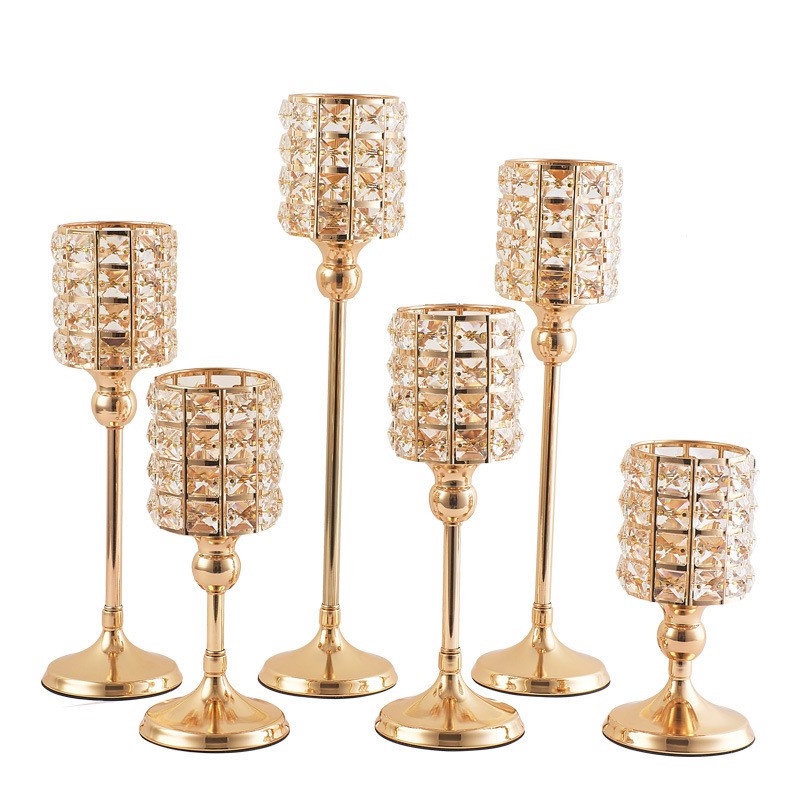 (IN STOCK) Bling Crystal Votive Tealight Candle Holders Wedding Table