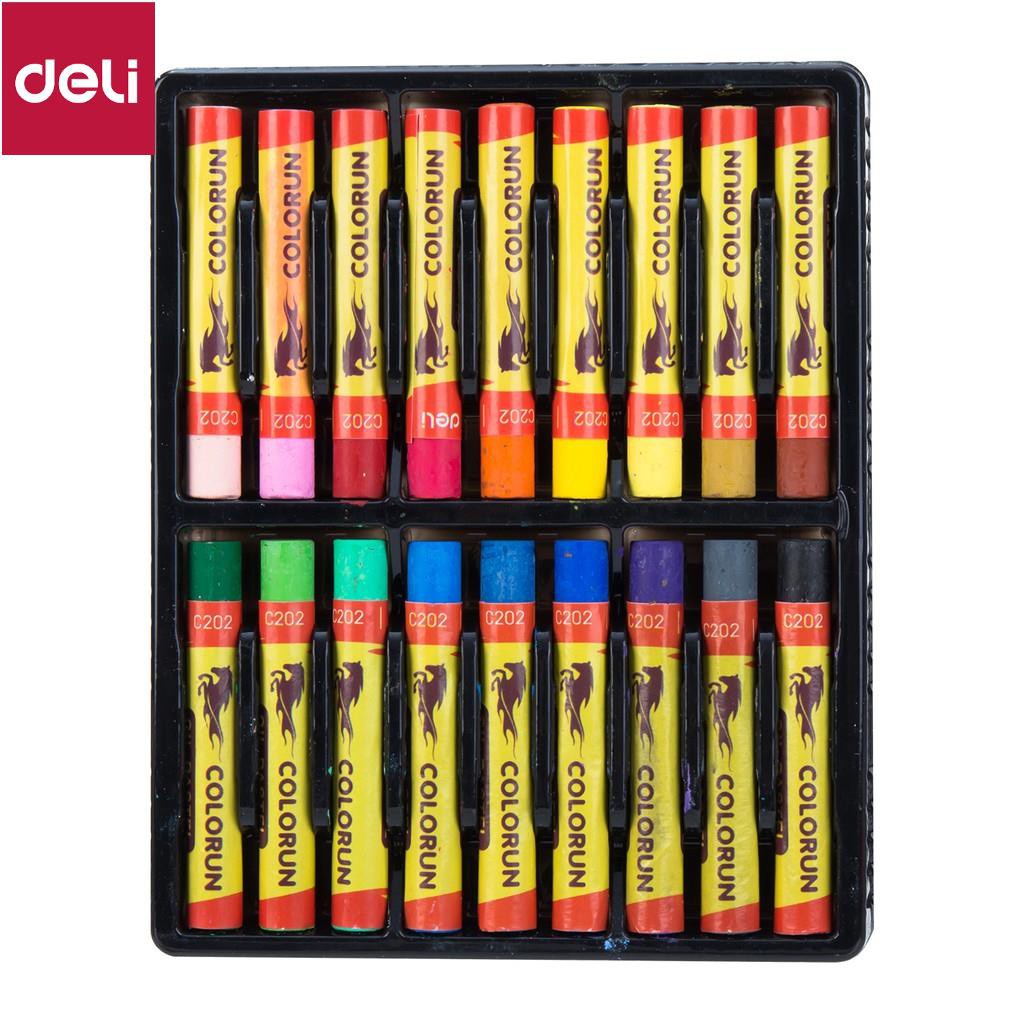 Deli oil crayon 12 colors / 18 colors 1 Box EC20200 / EEC20220