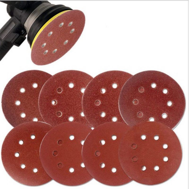 Sanding Disc for Orbital Sander 5" 8 Holes, Grit 60 80 100 120 180 240
