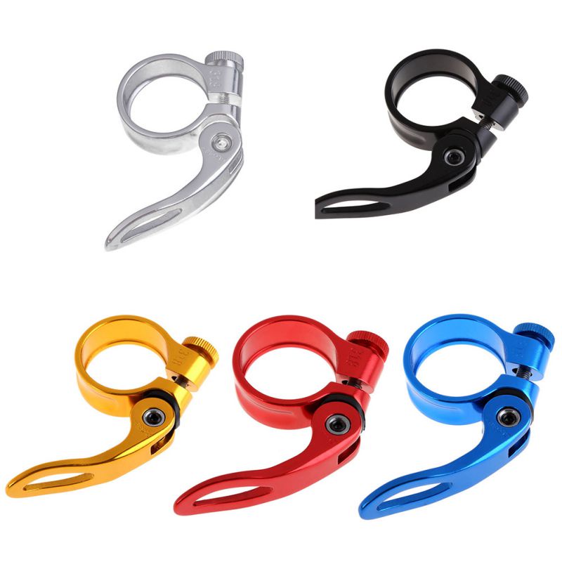 Bike Bicycle Quick Release Seat Post Cycling Bolt Binder Alloy Clamp