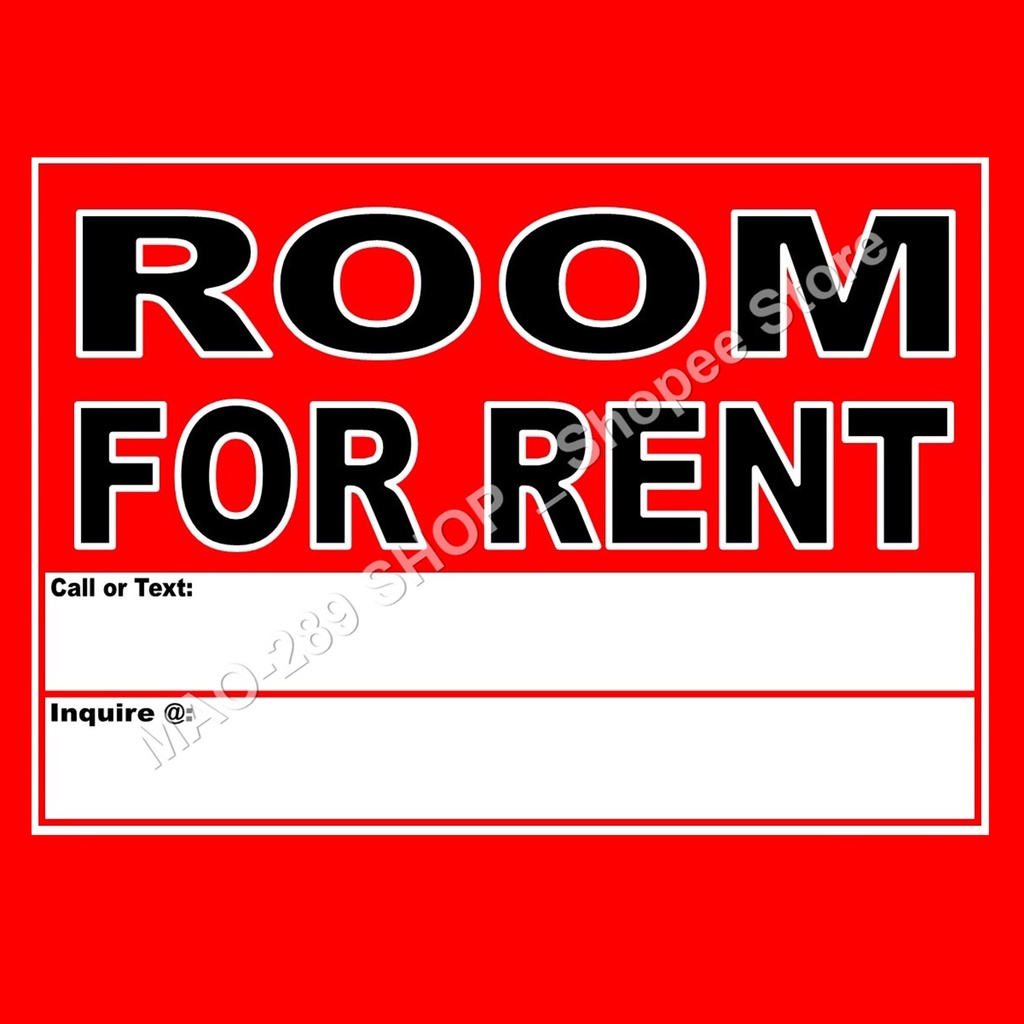 Signage (MAKAPAL) Room For Rent (Laminated 250 micron) Shopee Philippines