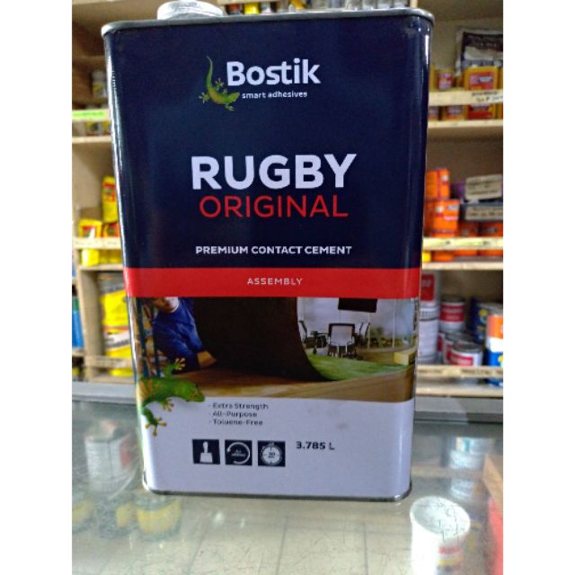 Bostik Rugby Original Contact Cement Adhesive Gallon / 4Liters Shopee