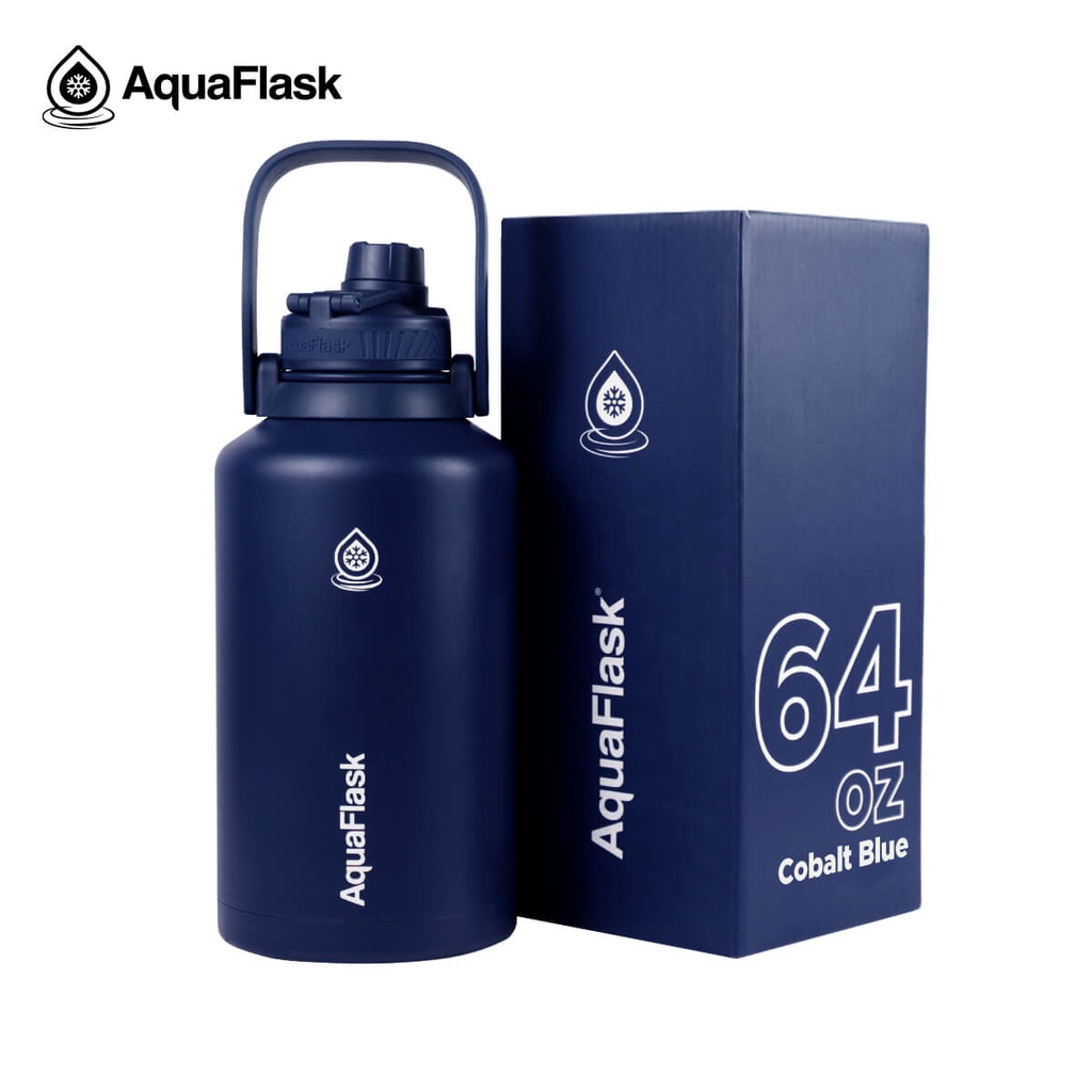 Aquaflask (64oz) Wide Mouth with Spout Lid Vacuum Insulated