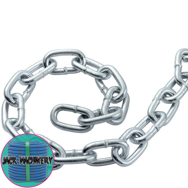 1.5m Heavy Duty Steel Chain Kadena 5ft Kadina Galvanized Sliver Chain for Locking Decorate