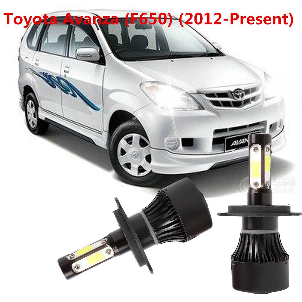 2PCS 4Side LED Headlight Light 6000K Bulb Conversion Kit for Toyota Avanza (F650) (2012Present