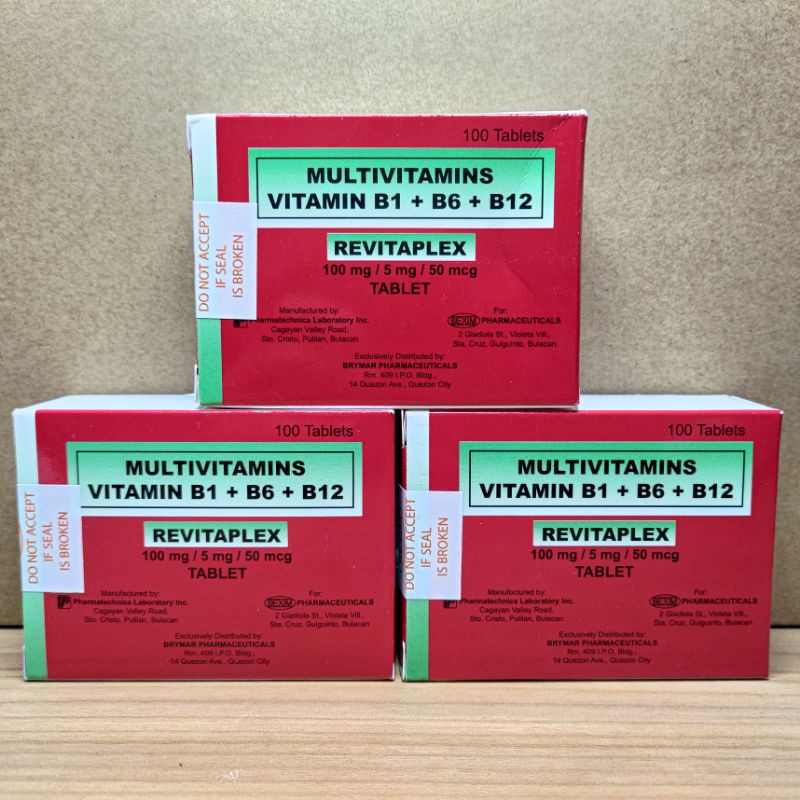 REVITAPLEX Multivitamins + Vitamins 100 Tablets Shopee