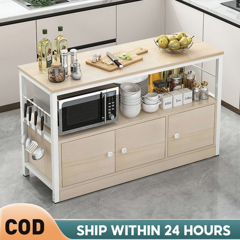 Kitchen with Door Sideboard Cupboard Floor Organizer